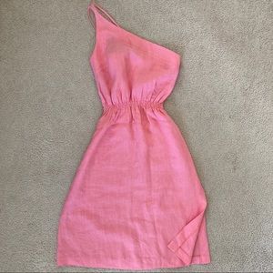 Pink Linen Armand Basi Dress